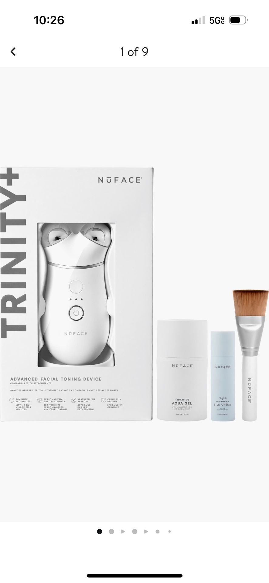 Nuface trinity + smart Advanced Toning Kit
