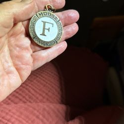 Moose Fellowship Pendant With  Letter F