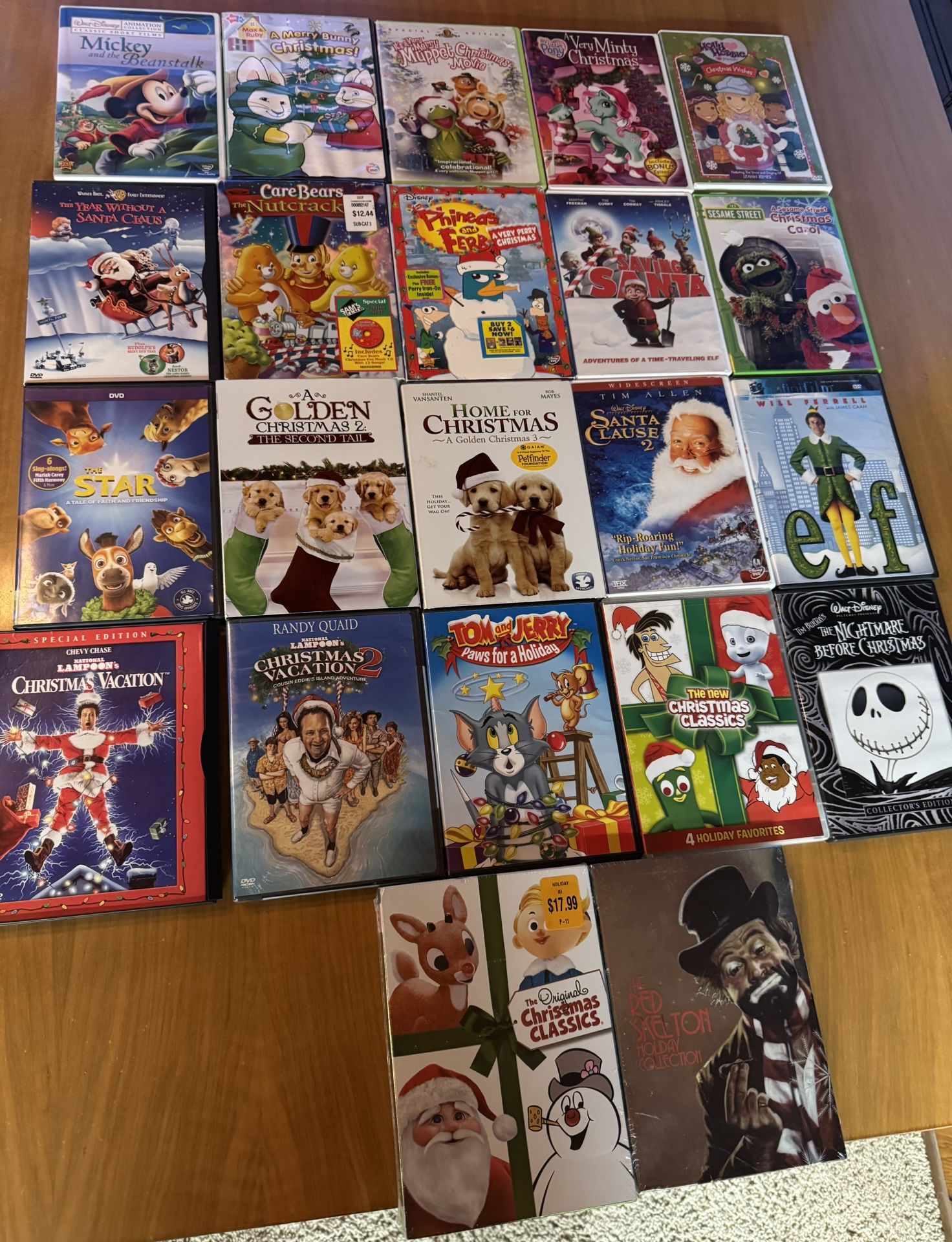 Christmas DVDs (prices vary)