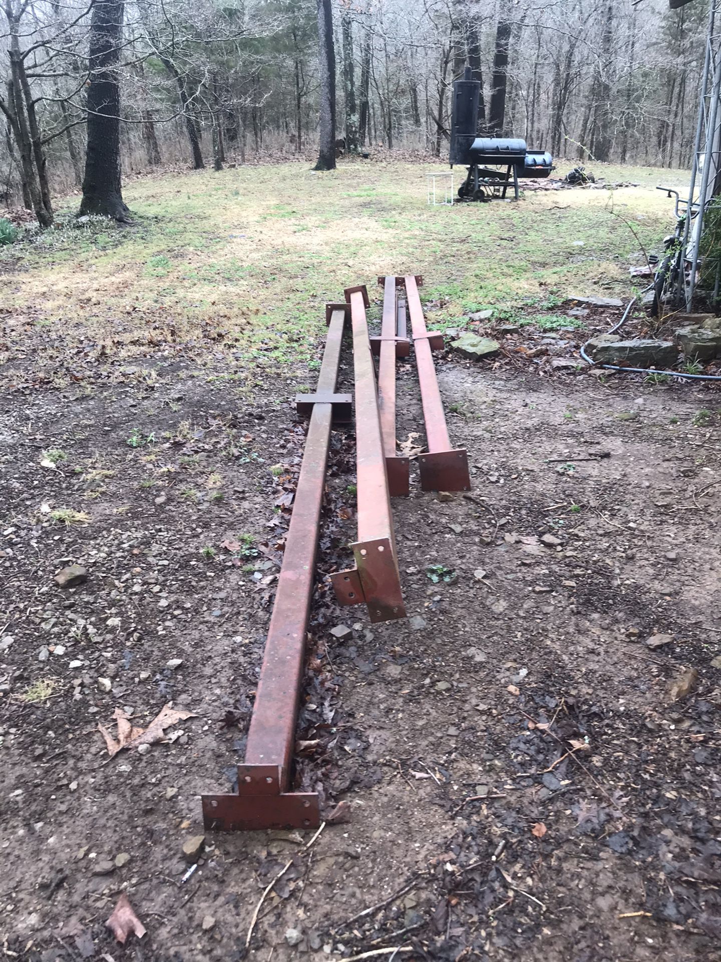 17ft Steel Collums x 4