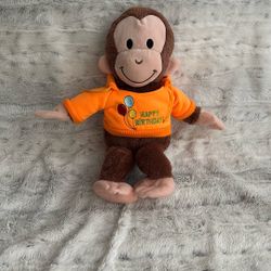 Curious George stuffed animal