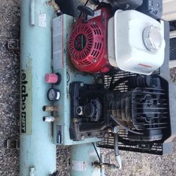 Metabo HPT 9-Gallon Gas Powered Wheelbarrow Air Compressor (EC2610E or EC2610EM). 