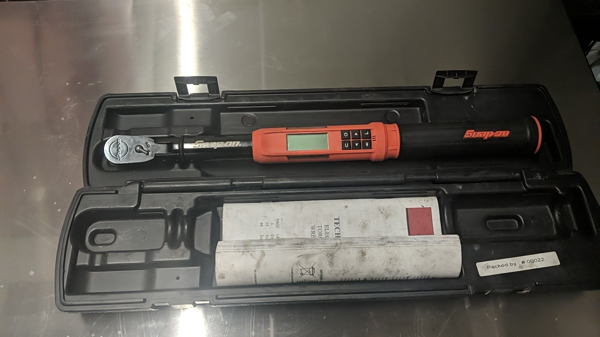 Snap on torque wrench