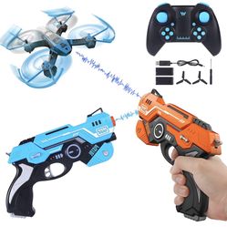 Laser Tag Guns Set for Kids PIXATA 3 Laser Tag Set for Kids[Two Modes] Rc Quadcopter Drone for Air-to-Ground Battle Technology Games, Lazer Tag Set Ou
