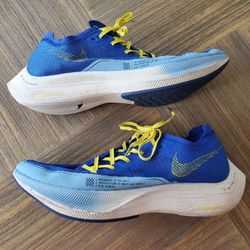 NIKE ZOOMX VAPORFLY NEXT% 2 ROYAL/YELLOW Men's size 12 Running 
Shoes Sneakers 