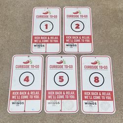 Chili’s Curbside To-Go Aluminum Signs 32x12