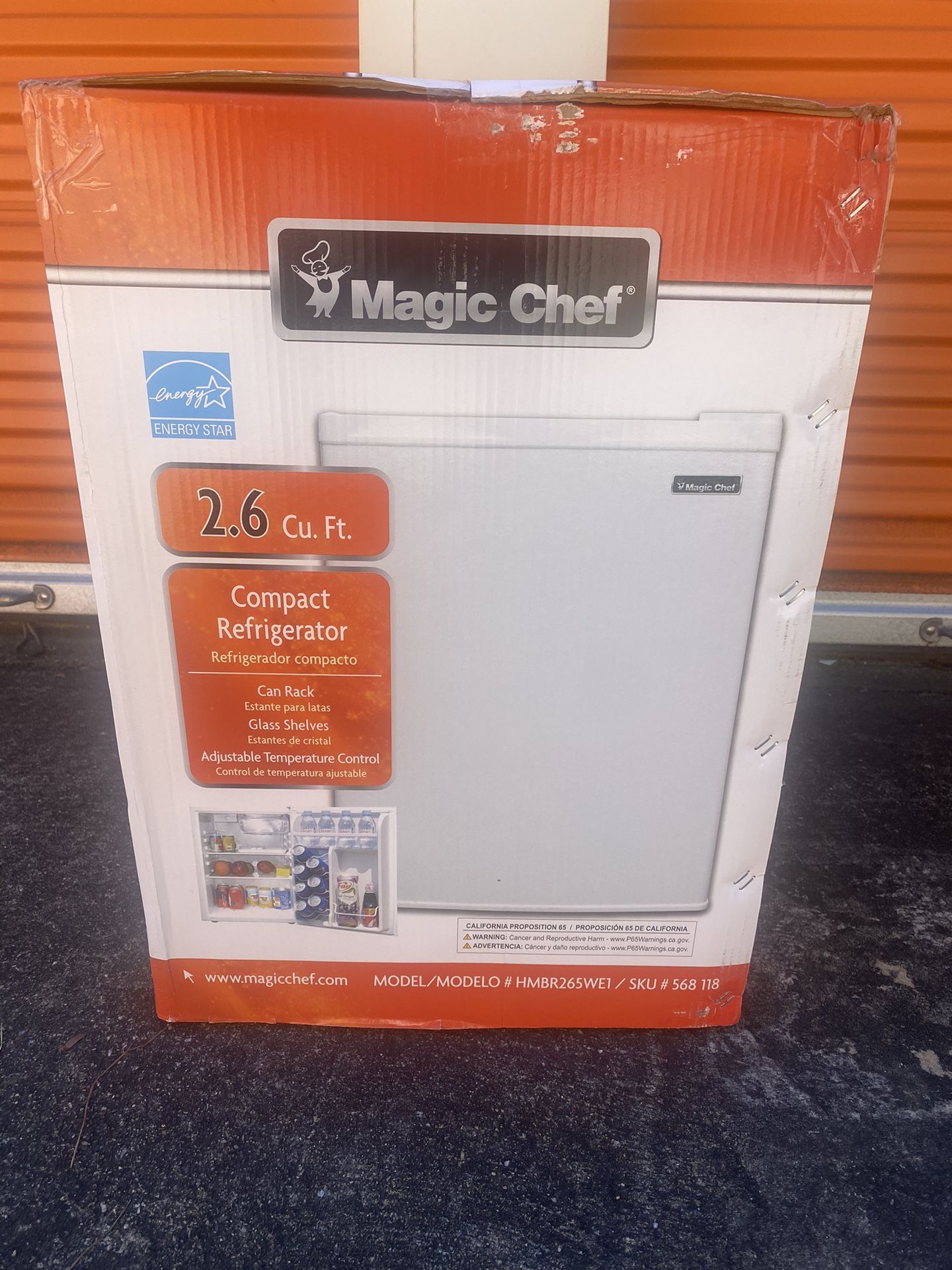 Multiple New 2.6 cu.ft. Magic Chef Compact Mini Fridge With Freezer ( White in color)$100 each