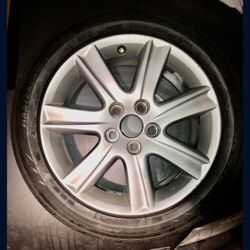 Lexus Wheel 215/45/17 In Good Condition Not Much Tread Left But Still Safe And Usable 49$ Obo