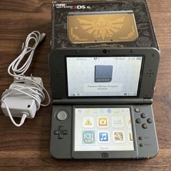 Dual IPS Nintendo New 3DS XL Hyrule Edition Near Mint + 128GB + Case