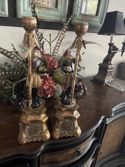 Ornate Gold Candlesticks