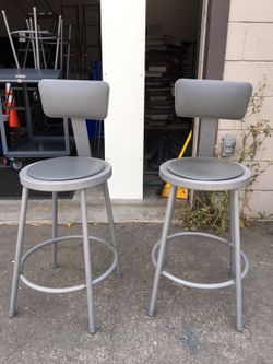 ULINE Shop Stool Padded w/Backrest for Sale in Beverly Hills, CA