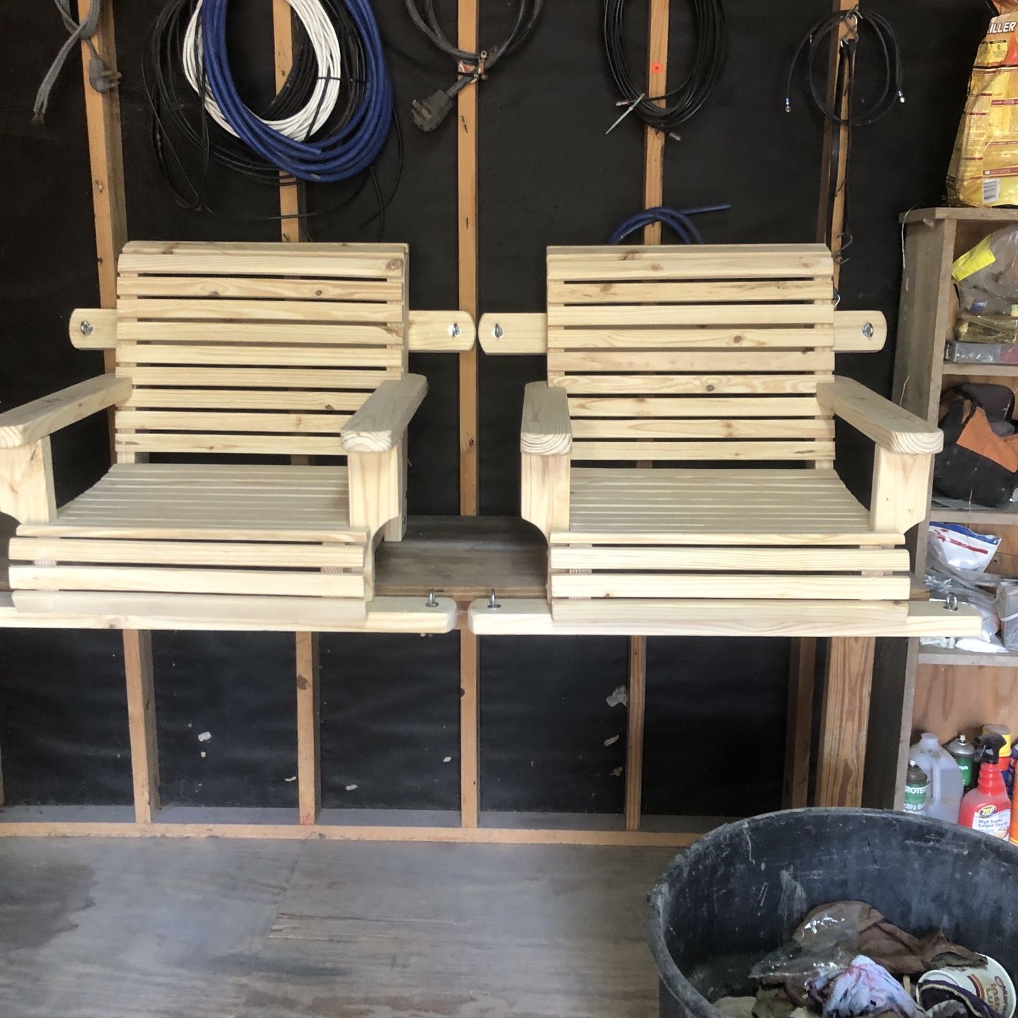 Hand Crafted Porch Swings.