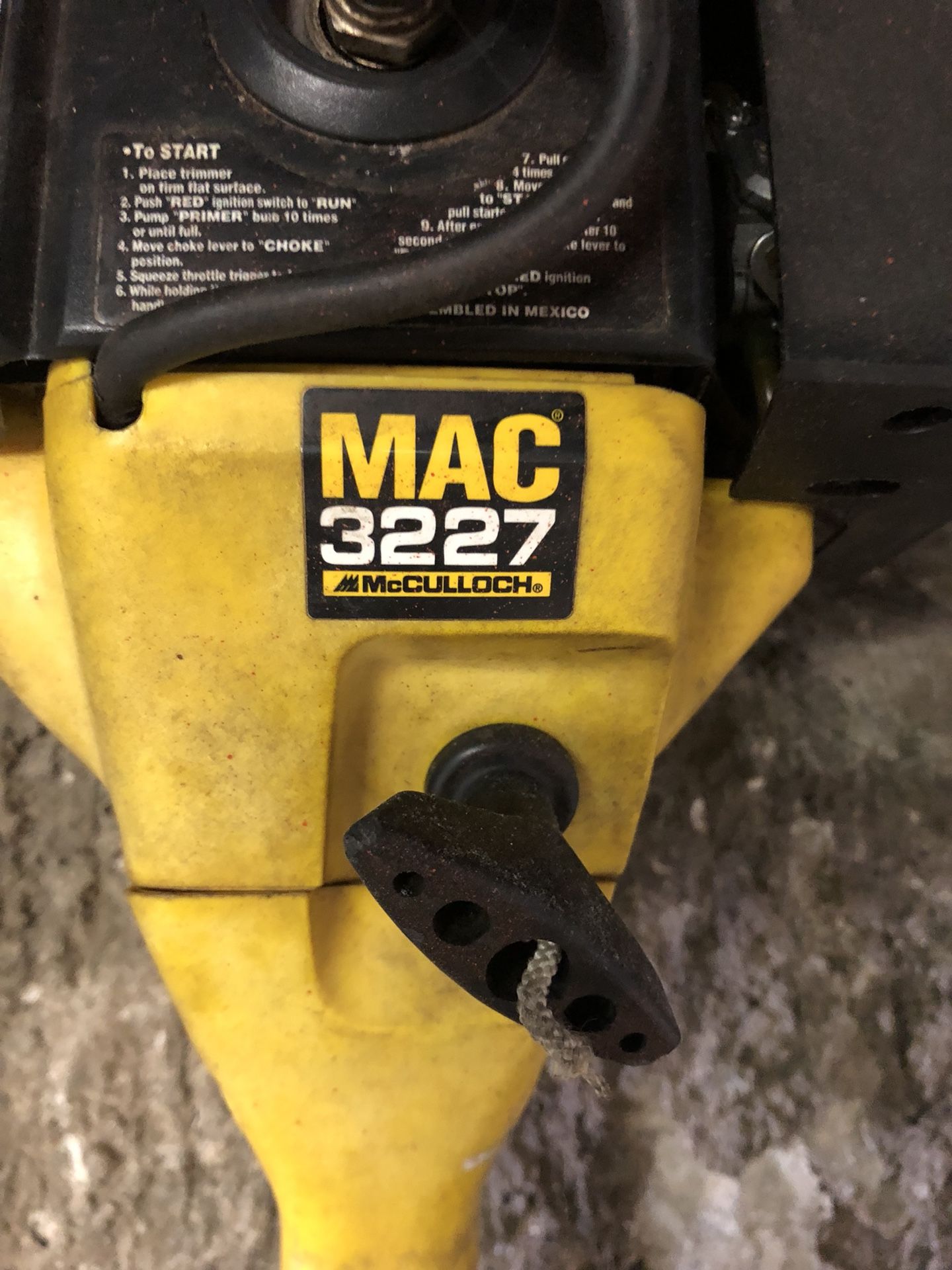 Mac 3227 shop weed eater