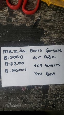 mazda truck parts.. b2000 b2200 b2600i and air ride parts