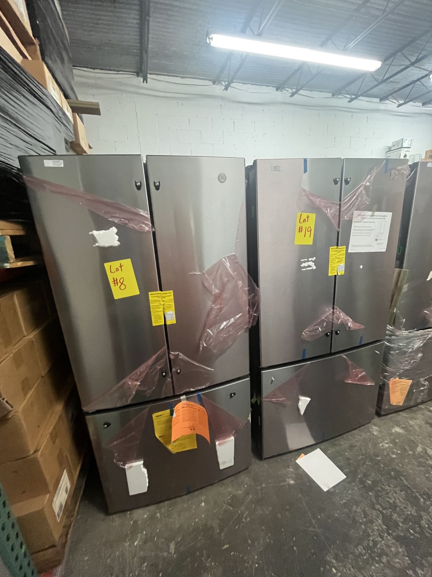 GNE25JYKGFFS GE 3 Door Refrigerator Open Box