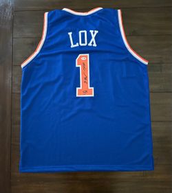 Signed LOX #1 Blue Basketball Jersey