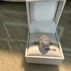 Womens Ring real  Silver 9.25