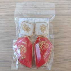 Women Irregular Geometric Acrylic Statement Drop Earrings Jewelry