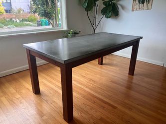 Pottery Barn Cast Stone Dining Table with Woodbase