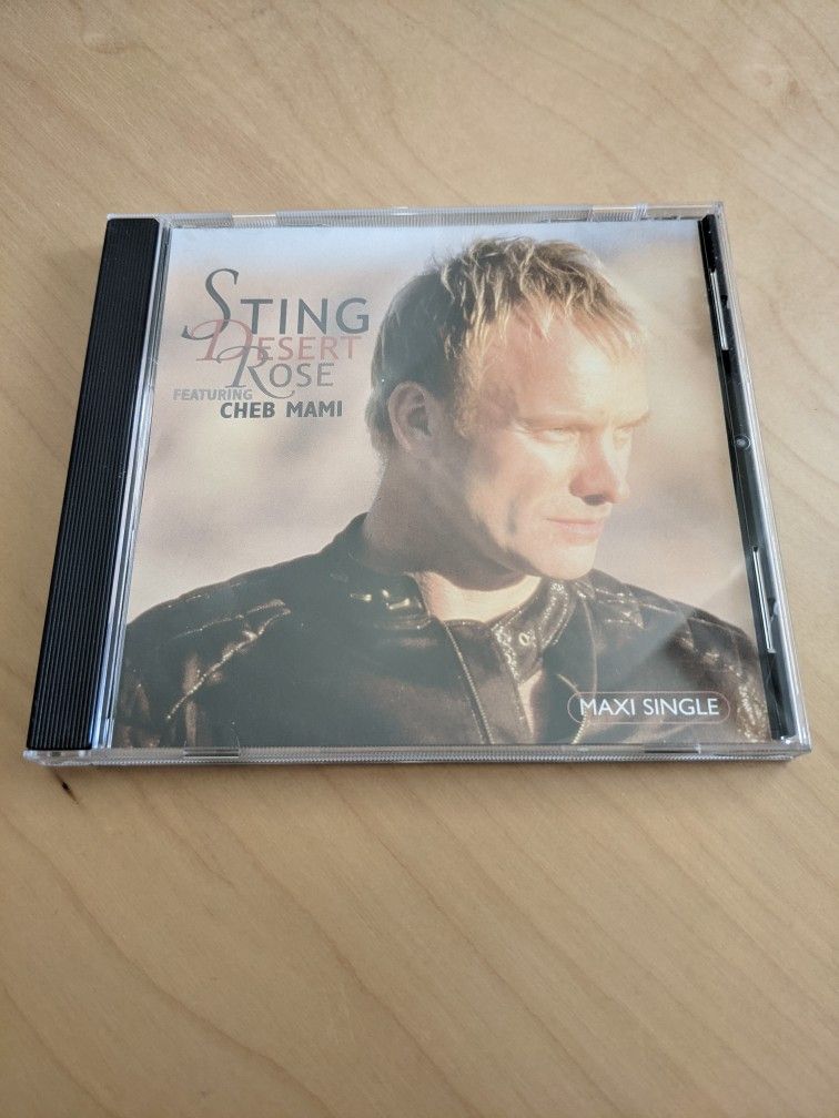 Desert Rose by Sting (ft. Cheb Mami) CD & Case