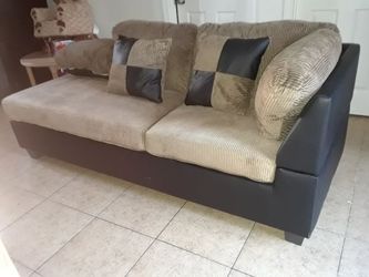 Brand new Black and Brown Couch