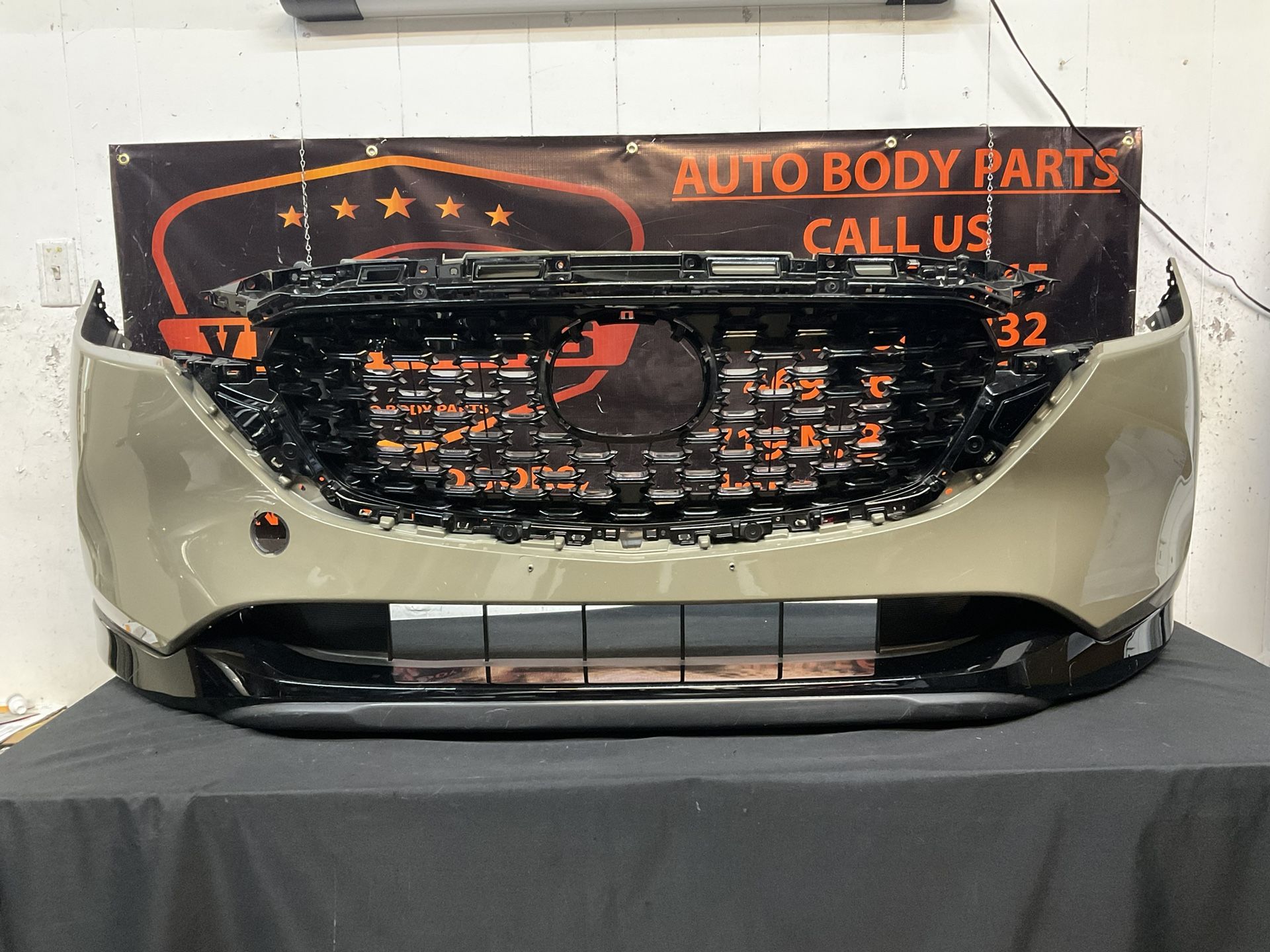 MAZDA CX5 FRONT BUMPER 2022-2023 with GRILLE AND LOWER VALANCE OEM