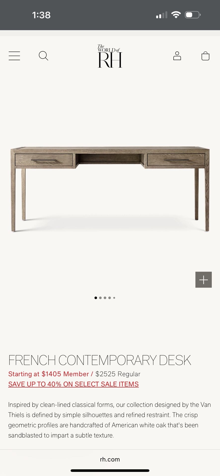 RH desk