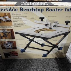 Brand New!! Rockler Convertible Benchtop Router Table 