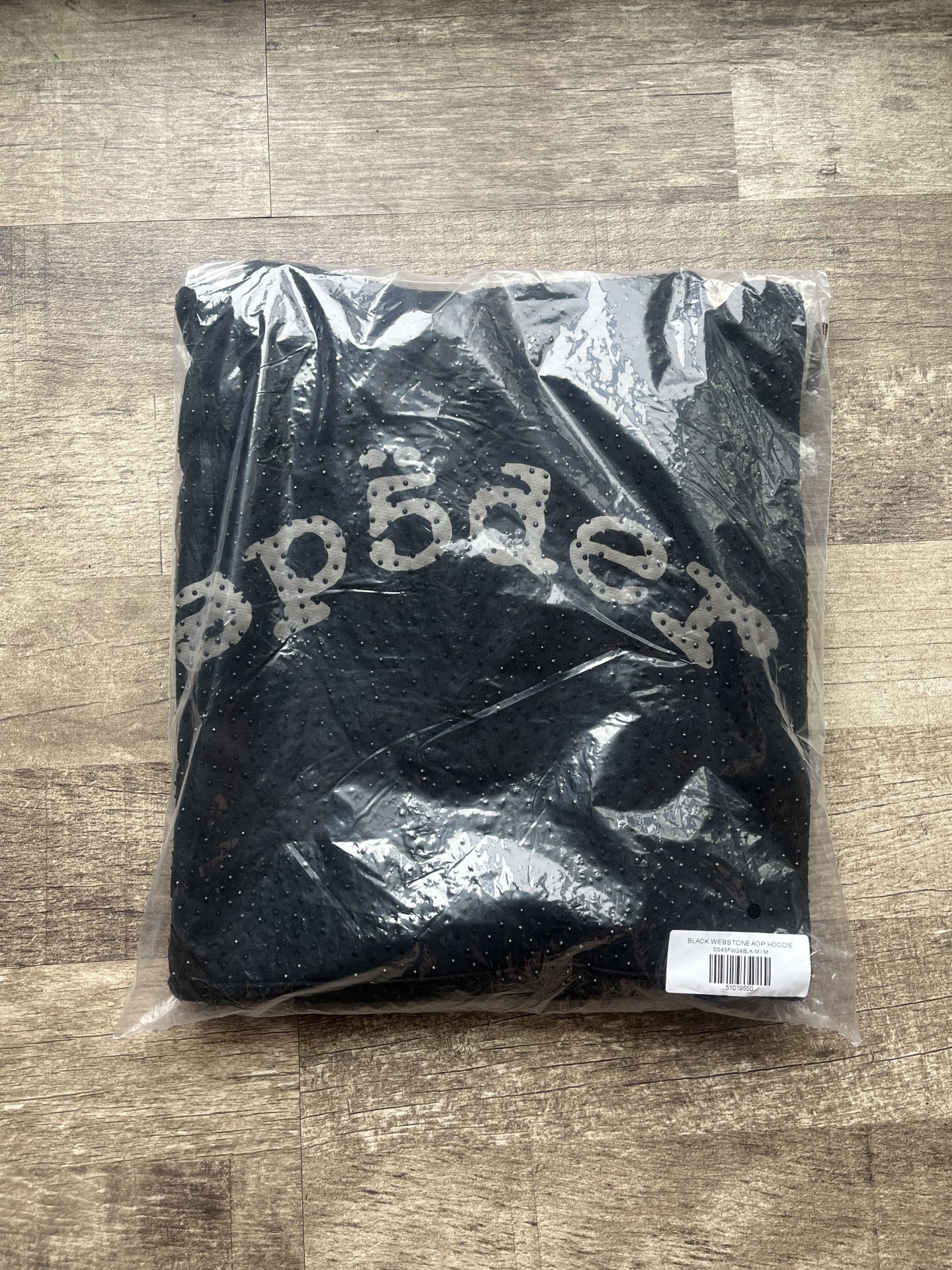 Sp5der VVS Rhinestone Hoodie Size M
