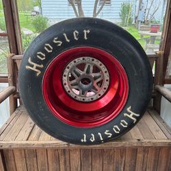 Authentic NASCAR Tire & Bent Rim