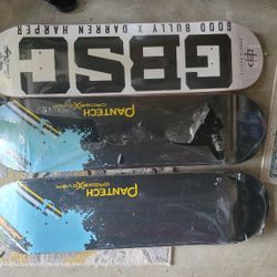 3 NEW Skateboards 8in Good Bully + PANTECH