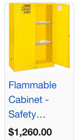 Flammable Cabinet Yellow