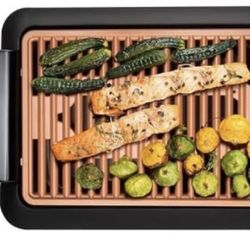 New Gotham Steel Smokeless Electric Grill, Portable and Nonstick