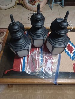 Set of 3 coach lights
