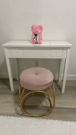 Makeup Vanity Mirror with Chair