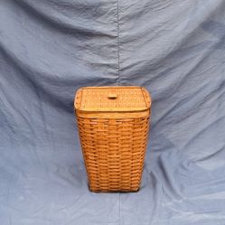 Vintage Handwoven Longaberger Wooden Storage Basket
