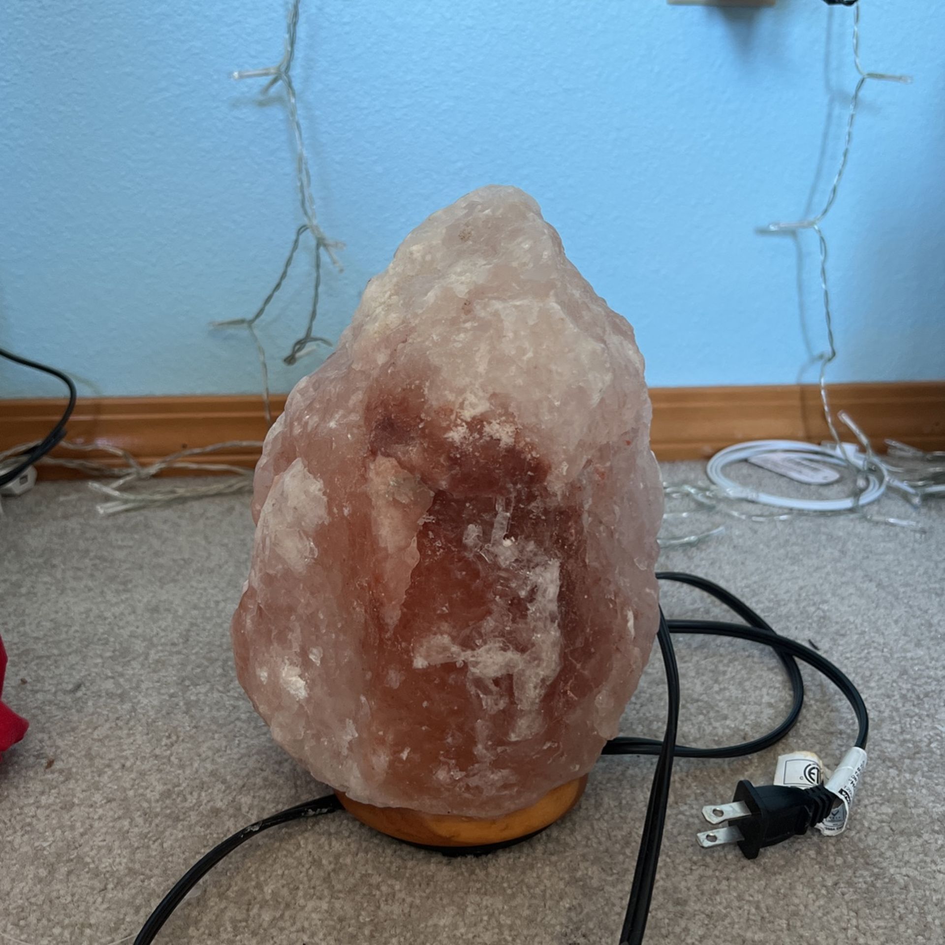 8.32 in. Pink Natural Crystal Salt Lamp