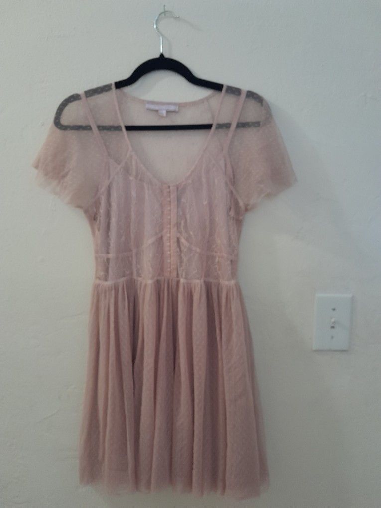 Lacey sheer short dress