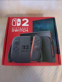 Nintendo Switch 2 Console & Black Joycons - All Items Included