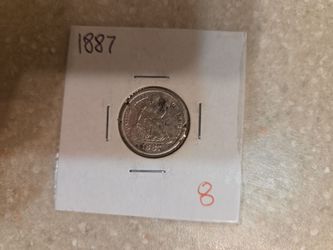 1887 Seated Liberty Silver Dime