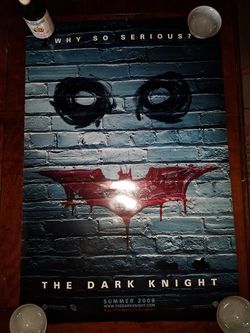 The Dark Knight Original Movie Poster 27x40 One-Sheet Double Sided Theater Display