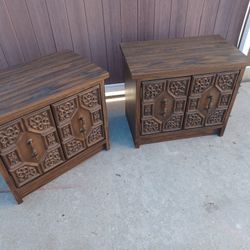 1970's End Tables, Unique Set, 
