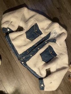 Nice sherpa&denim jacket