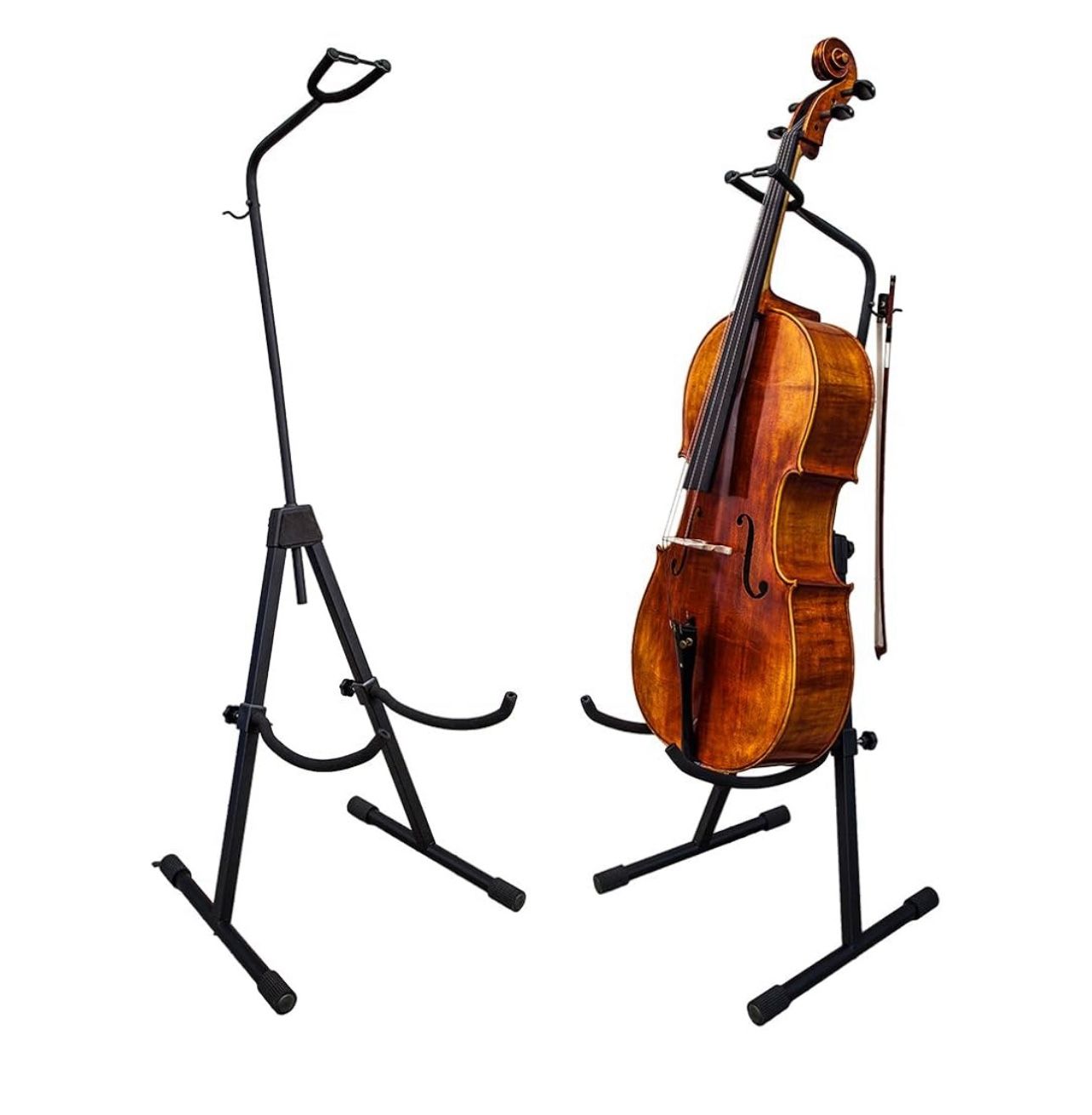 Cello Stand - Adjustable- Gray