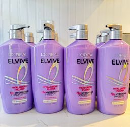 L'Oreal Paris Elvive Hyaluron Plump Squeeze Hydrating Sham/Con, Moisturizing, 26.5 fl oz