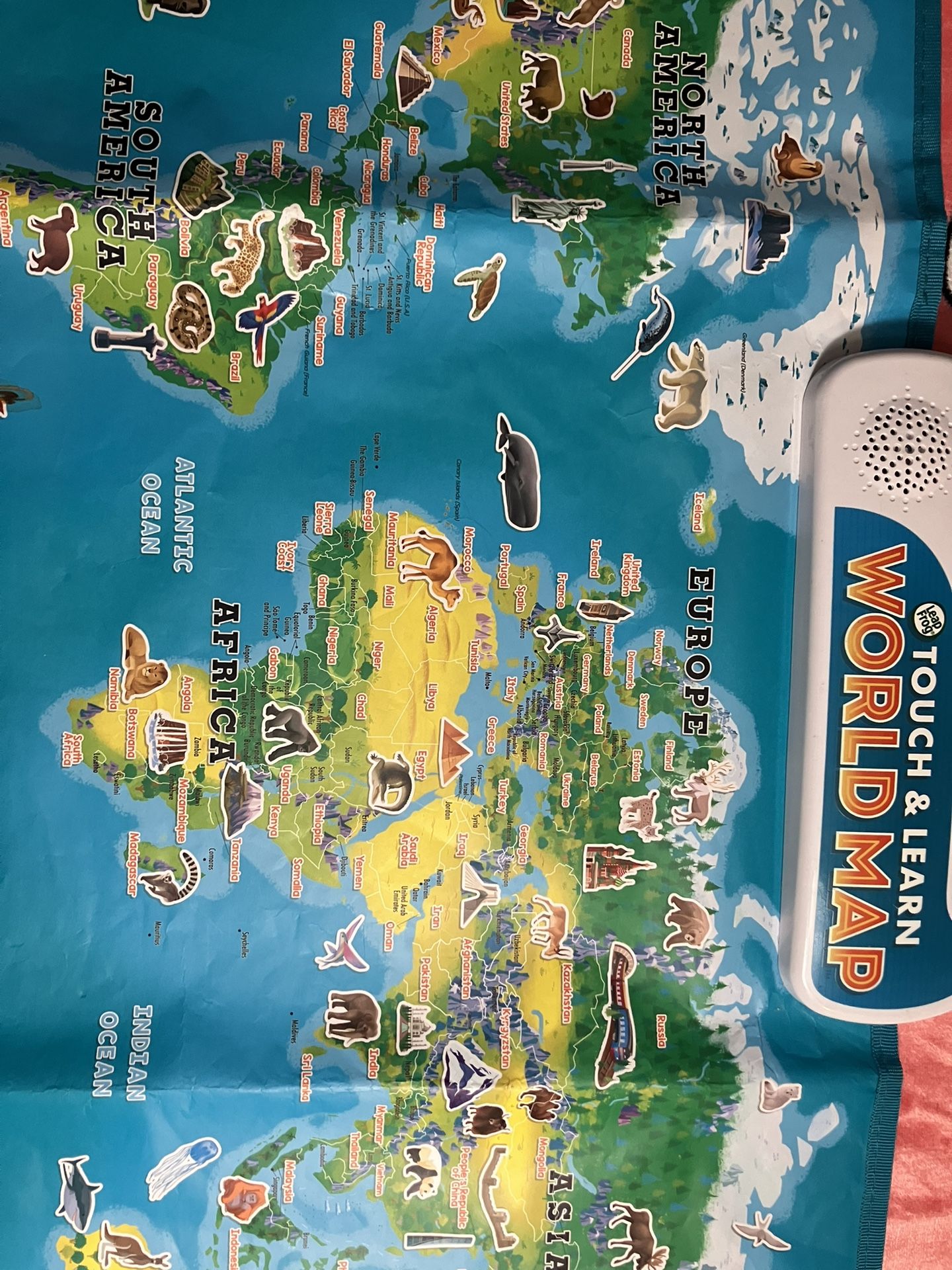 Leap FrogTouch And Learn World Map