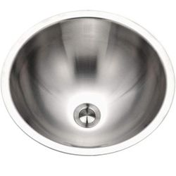 Houzer Opus Stainless Steel Bathroom Sink: 16 Inch Undermount Oval Bowl with Overflow Drain Assembly, Durable & Versatile, Essential for Home & Apartm