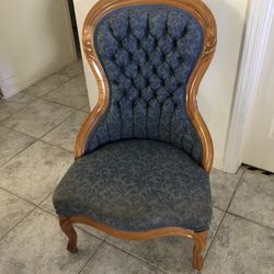 Antique American Victorian Slipper Chair 