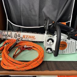 Stihl MS 194t & 12 Ft lanyard