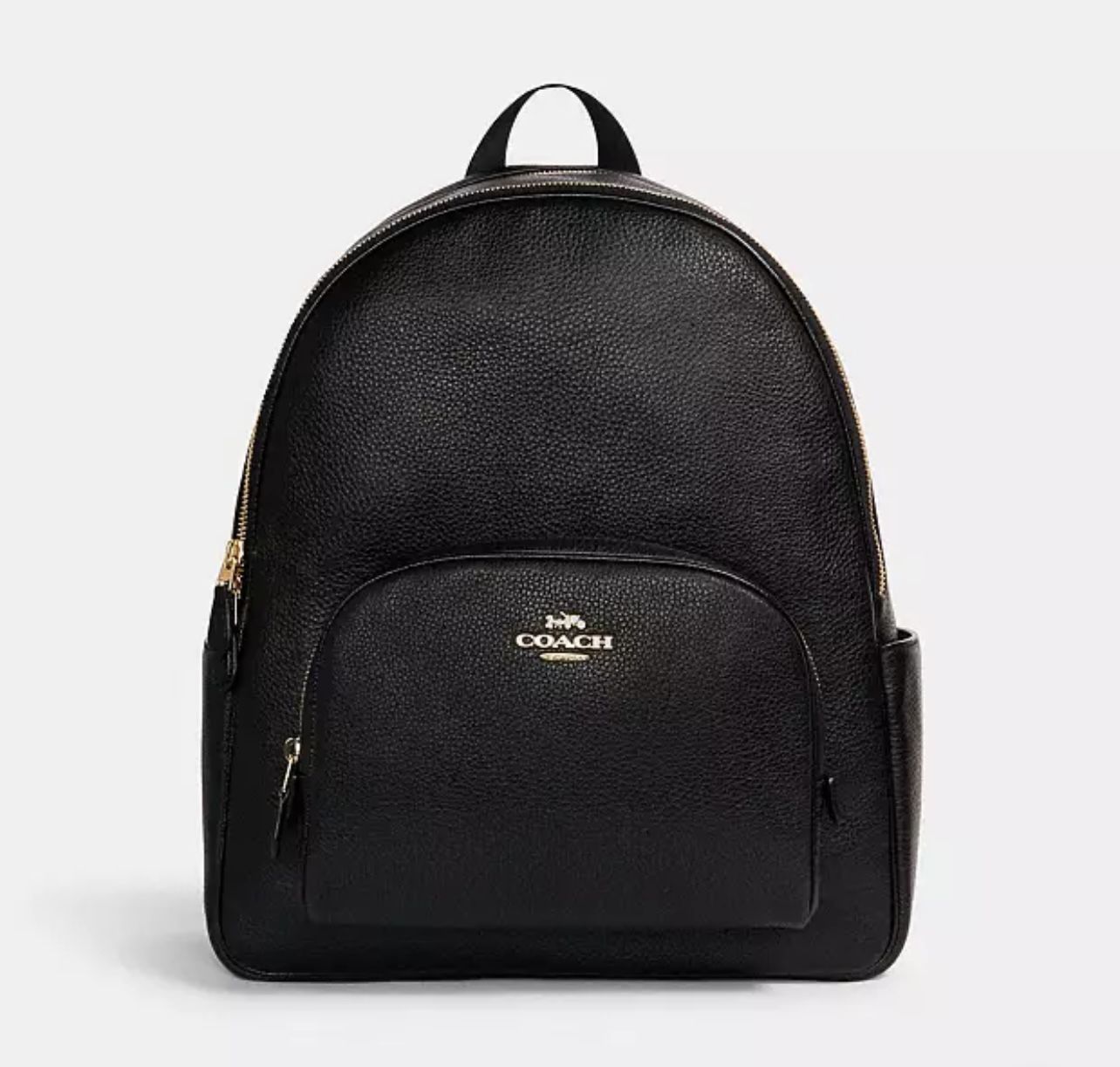 Large Black Coach backpack